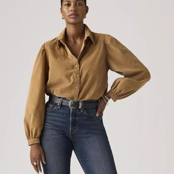 Levi's Women's JOURNEY WESTERN CORDUROY BLOUSE - Picture 4 of 8